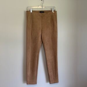 Soft velour brown/tan pant
